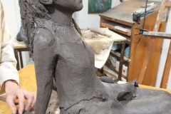 Eglantine - Sculpture grès