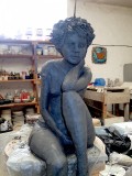 Nathalie - sculpture grès - Gloria