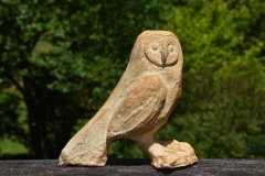 Jennifer Meunier - sculpture de grès - Chouette