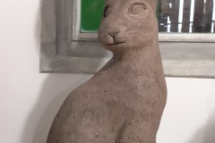 Jennifer Meunier - sculpture de grès - Lièvre