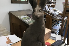 Jennifer Meunier - sculpture de grès - Lièvre