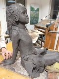 Eglantine - Sculpture grès