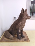 Nathalie - sculpture grès - Poil de carotte