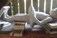 Summer sur la table d'opération (fracture cuisson)