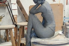 Nathalie - sculpture grès - Gloria