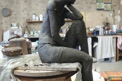 Nathalie - sculpture grès - Gloria
