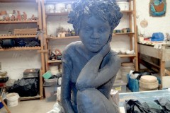 Nathalie - sculpture grès - Gloria
