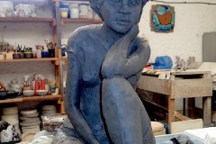 Nathalie - sculpture grès - Gloria