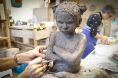 Pimprenelle - sculpture grès