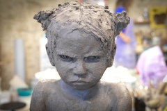 Pimprenelle - sculpture grès