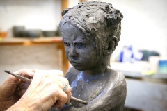 Pimprenelle - sculpture grès