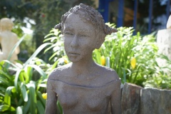 Iris - sculpture grès