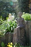 Iris - sculpture grès