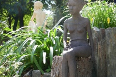 Iris - sculpture grès
