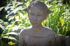 Iris - sculpture grès