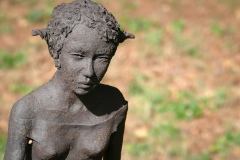 Iris - sculpture grès