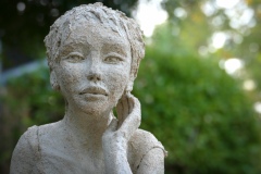 Nathalie - sculpture grès - Sahel