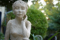 Nathalie - sculpture grès - Sahel