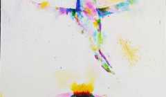 Patricia Mery - colibri et fleur