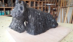 Sandra Groën - chien céramique en grès
